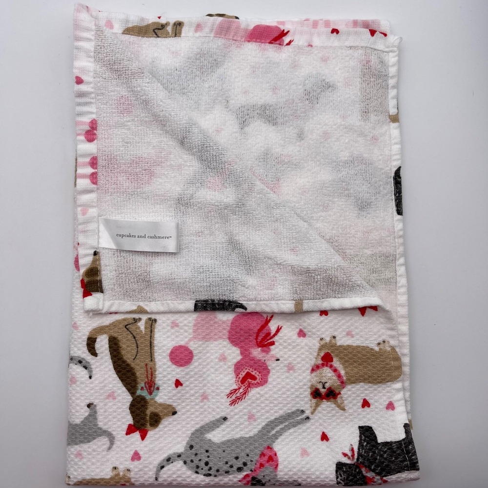 Cupcakes and Cashmere Kitchen Towels Dogs Hearts Valentines Day Set Of 2 - Picture 8 of 13